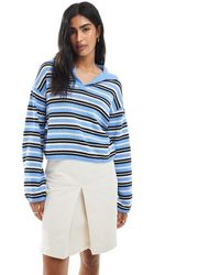 ASOS - Compact Knitted Long Sleeve Polo Top - Lyst