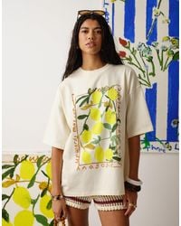 TOPSHOP - – bradley.b – t-shirt mit zitronenprint - Lyst