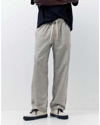 Pull&Bear - – rustikale hose mit streifen - Lyst