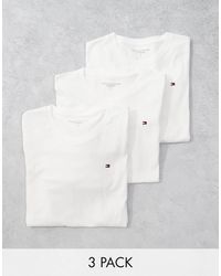 Tommy Hilfiger - Signature Essential Flag Logo 3 Pack T-Shirt - Lyst