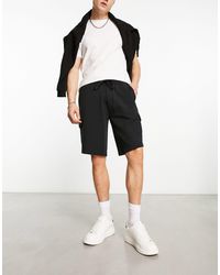 Polo Ralph Lauren - Icon - pantaloncini della tuta cargo neri con logo - Lyst
