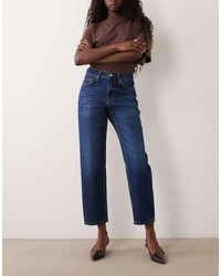 Mango - Blanca Cropped Straight Jean - Lyst