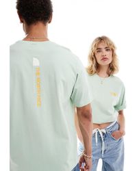 The North Face - Nse - t-shirt oversize à logo imprimé icalement au dos - clair - Lyst