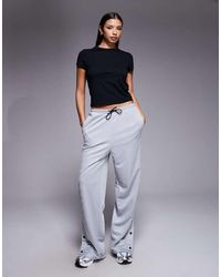 HUGO - Nicole Side Tape Open Hem joggers - Lyst