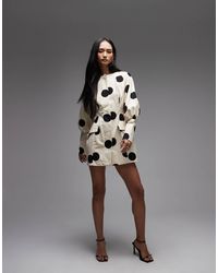 ASOS - Button Down Blazer Structured Mini Dress - Lyst