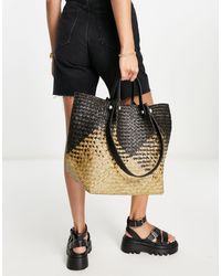 allsaints straw bag