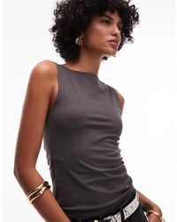 Mango - Sleeveless Polyamide Top - Lyst