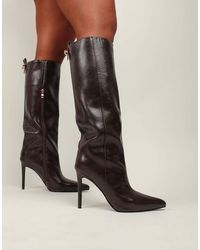 SIMMI - Salma Knee High Heeled Boots - Lyst