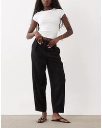 New Look - Tailored Barrel Leg Pants - Lyst