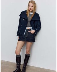 Stradivarius - Hoogsluitend Zacht Jack Met Overslag - Lyst