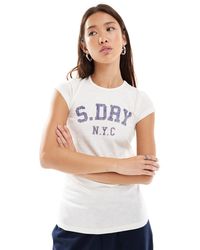 Superdry - Athletic essential - t-shirt effet flammé - cassé - Lyst