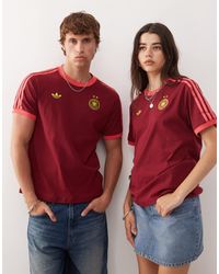 adidas Originals - Adidas football - t-shirt allemagne - bordeaux - Lyst