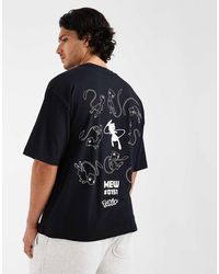 ASOS - Oversized T-shirt With Pokemon Mewtwo Print - Lyst