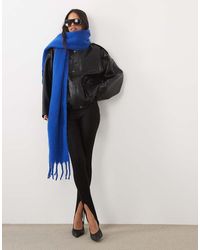ASOS - Woven Fluffy Tassel Scarf - Lyst