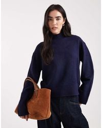 Brave Soul - High Neck Knitted Jumper - Lyst