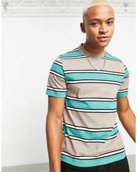 Farah - Alva Wide Stripe T-shirt - Lyst