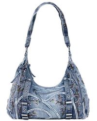 Desigual - Denim Tas Met Gespen - Lyst