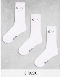 Karlkani - 3 Pack Signature Socks - Lyst