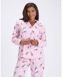 Boux Avenue - Bubblegum Giraffe Pyjama Set With Bag Fleece Nightwear Pj - Lyst