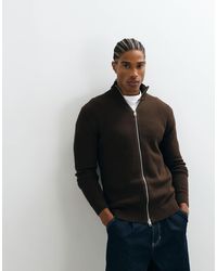 SELECTED - Pullover aus rippstrick mit doppelreißverschluss - Lyst