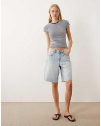 Cotton On - baggy Denim Jorts - Lyst