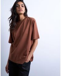 TOPSHOP - – kurzärmliges basic-t-shirt aus hochwertigem material - Lyst