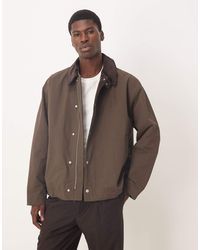ASOS - Harrington Jacket With Cord Collar - Lyst