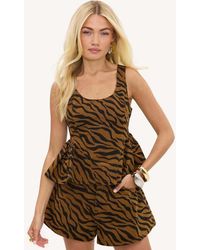 Loavies - Shimmering Devotion Zebra-Print Top - Lyst