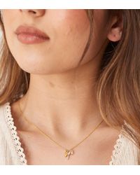 Orelia - Collana Placcata 18 K Con Ciondolo A Grappolo - Lyst