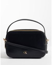 Calvin Klein - Camera Bag With Cross-body Strap And Gold Details - Lyst