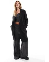 Stradivarius - Cappotto Midi Morbido Al Tatto Con Bottoni - Lyst