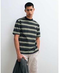 Fred Perry - Heavyweight Striped T-shirt - Lyst
