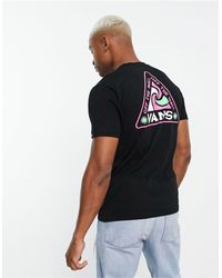Vans - Summer camp - t-shirt nera con stampa sul retro - Lyst