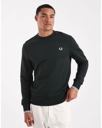 Fred Perry - Crew Neck Sweatshirt - Lyst