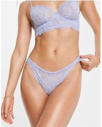 & Other Stories Lace High Waisted Tanga Briefs - White