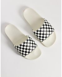 Vans - – la costa – slider mit schachbrettmuster - Lyst