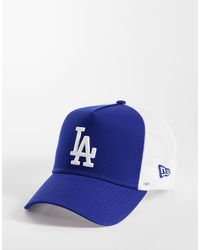 KTZ - La Dodgers Side Patch Trucker Cap - Lyst