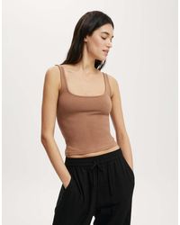 Cotton On - All Day Square Neck Tank - Lyst