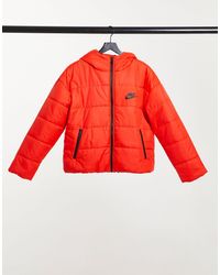 orange nike puffer jacket