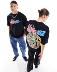 ASOS - T-shirt oversize unisexe à motif blink 182 - Lyst