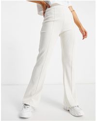 Missguided Co-ord Flared Sweatpants - White
