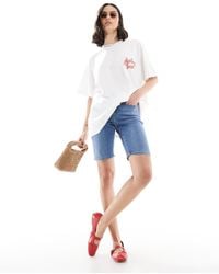 Levi's - High Waisted Bermuda Denim Shorts - Lyst