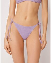 Calzedonia - Tie Bikini Bottoms Crinkle Waves - Lyst