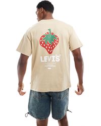 Levi's - Camiseta color arena con estampado - Lyst