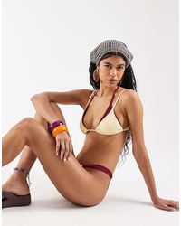 Reclaimed Vintage - Double Layer Bikini Top - Lyst