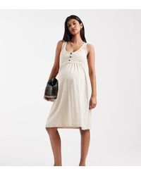 Mama.licious - Mamalicious Maternity 2 Function Nursing Button Through Mini Sundress - Lyst
