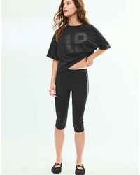 Stradivarius - Side-stripe Capri leggings - Lyst