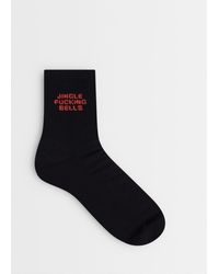 ASOS - Socks With Christmas Swear Word Graphic - Lyst