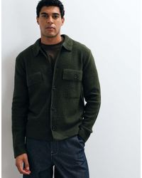 SELECTED - 100% Wool Textured Shacket - Lyst