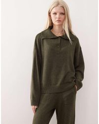 Collusion - Gebreide Oversized Trui Met Knopen - Lyst